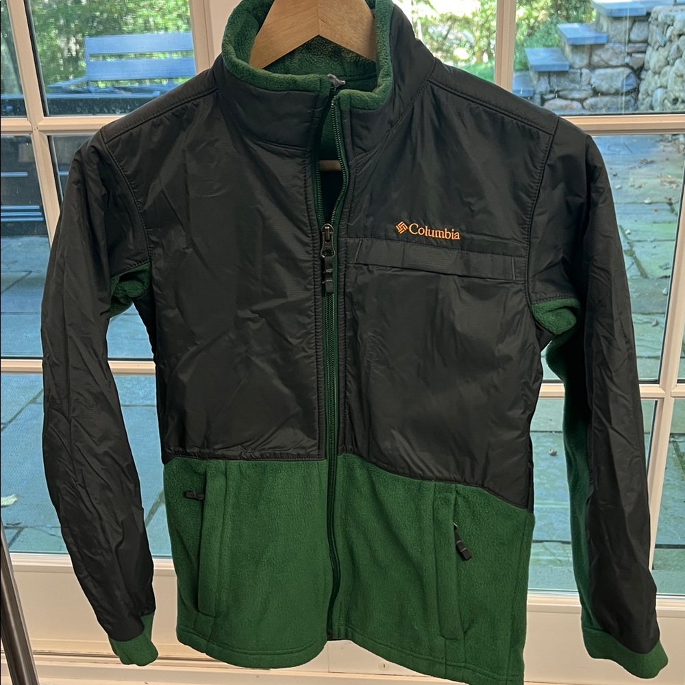 Columbia Kids Fleece Jacket in Black and Green